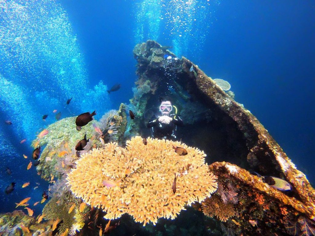 Dive A Shallow Wreck in Bali